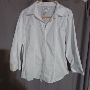 G.H. Bass & Co. White Blouse Xl